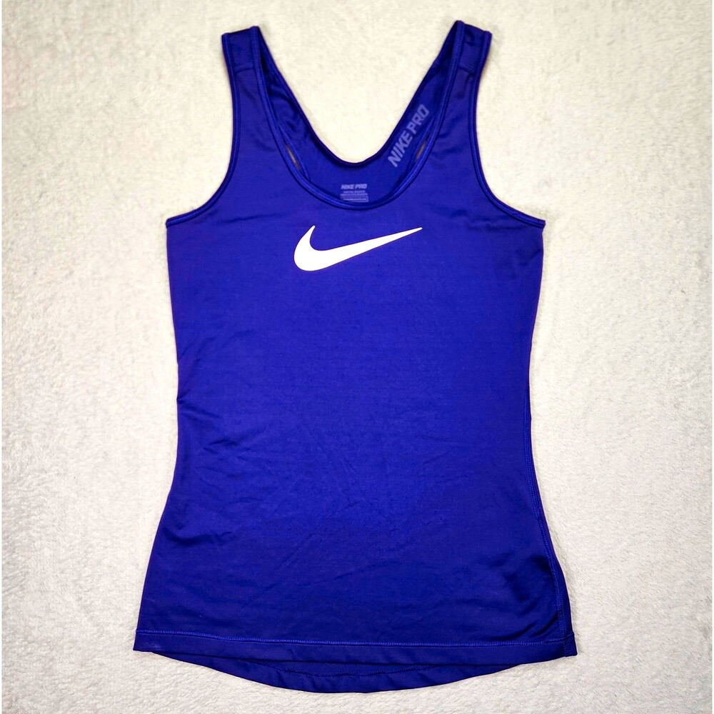 Nike Pro Dri-FIT Women’s S Racerback Tank Purple Scoop Neck Stretch